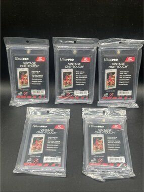 Ultra Pro VINTAGE One-Touch 35pt Point Magnetic Card Holder, Lot Of 5 New ✅